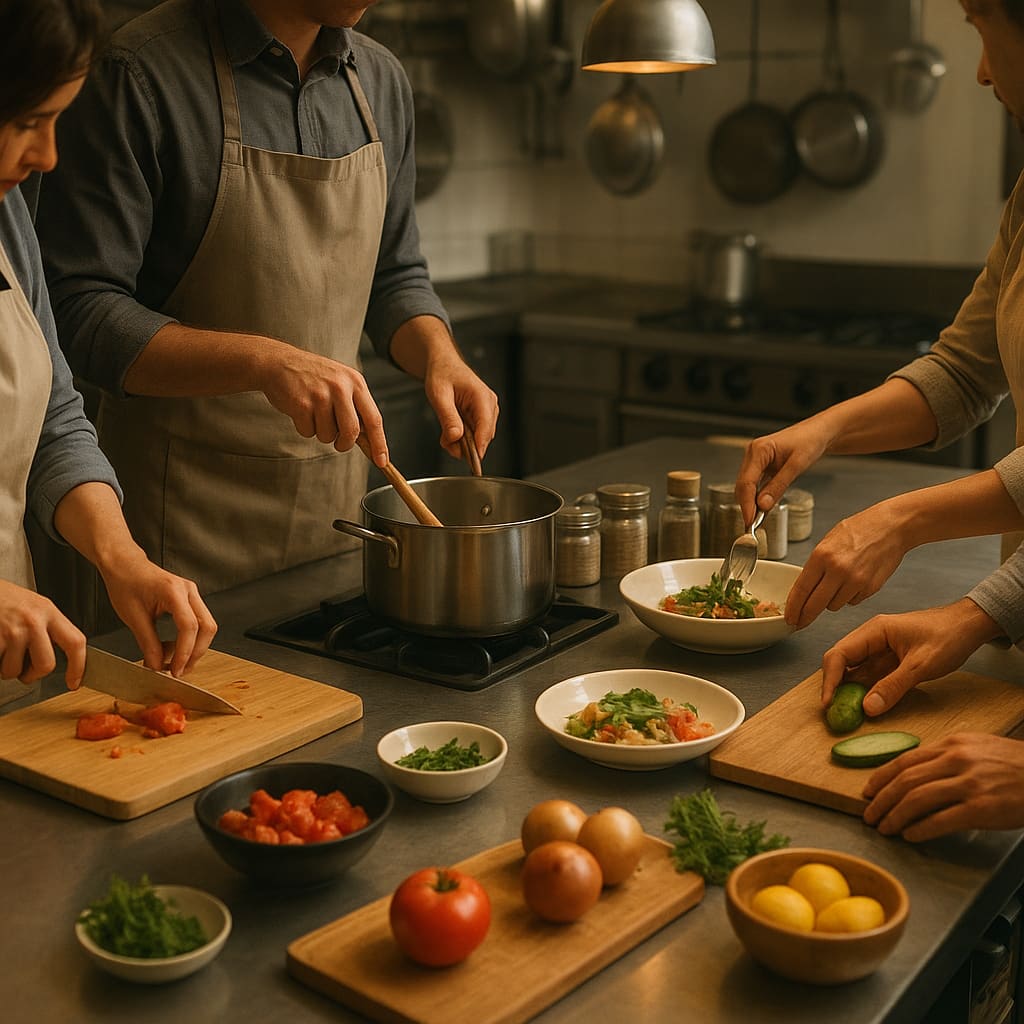 Corporate Team Cooking Event